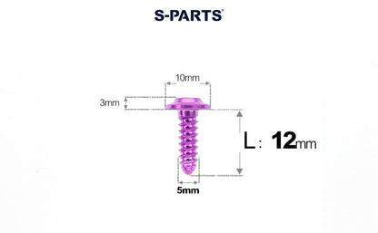 SPARTS Button Head M5×L10-35 Titanium Screws Self-Tapping Bolt