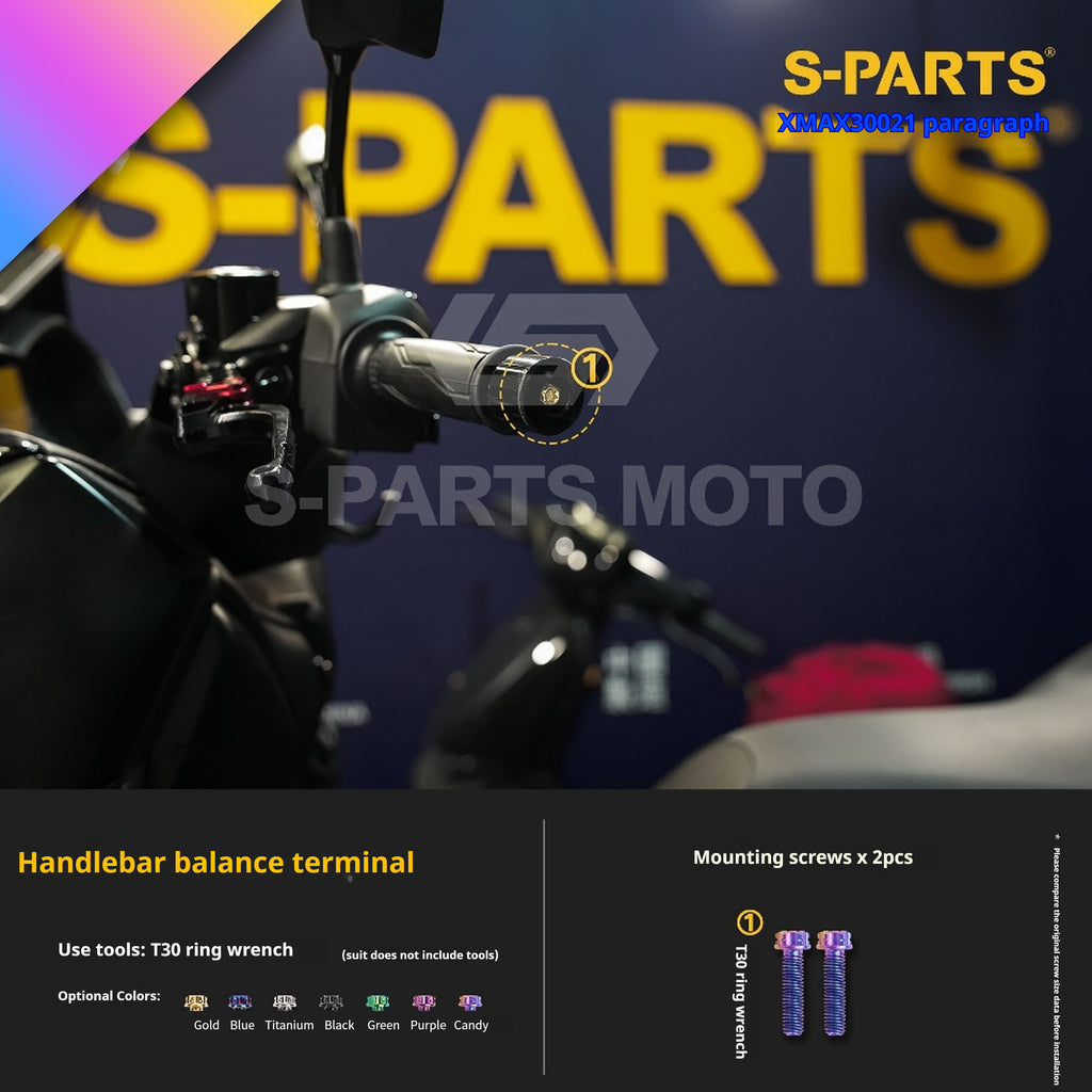 SPARTS Titanium Screw Set for Yamaha XMAX 300 2021 – Custom Candy Color & CNC Titanium Upgrade Kit