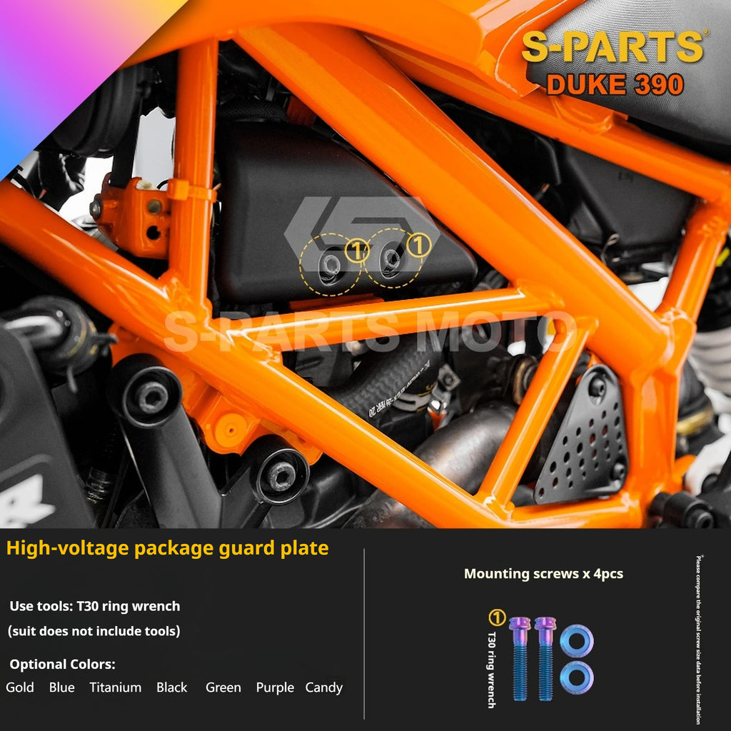 SPARTS Stan KTM DUKE 390 Dedicated · TC4 Titanium Full Motorcycle Bolt Kit