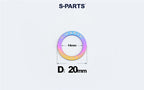 S-PARTS M8 / M10 / M12 / M14 TC4 Titanium Flat Washers for E-Bikes, Motorcycles & Bicycles