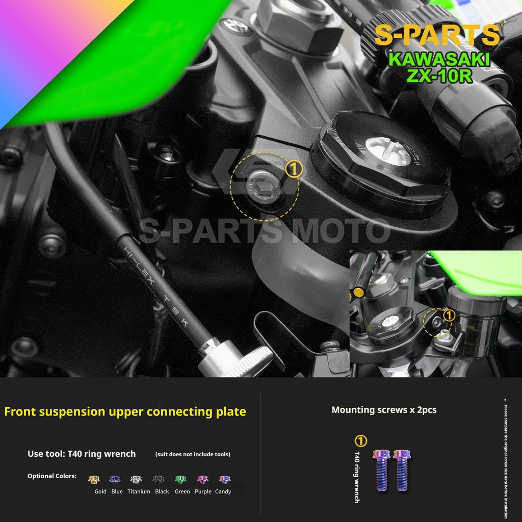 SPARTS Titanium Screw Set for Kawasaki ZX-10R 2023 –  CNC Titanium Upgrade Kit