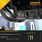 SPARTS TC4 Titanium Bolt Kit Compatible with KTM DUKE 790 – Full Motorcycle Fastener Upgrade