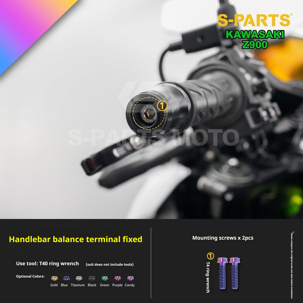 SPARTS TC4 Titanium Bolt Kit for Kawasaki Z900 2021 | Motorcycle Titanium Bolt Upgrade