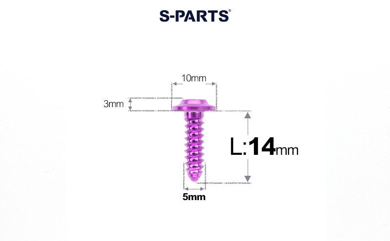 SPARTS Button Head M5×L10-35 Titanium Screws Self-Tapping Bolt