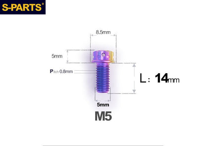 SPARTS M5 Titanium Bolt A3 Series – Motorcycle & E-Bike Upgrade Screws