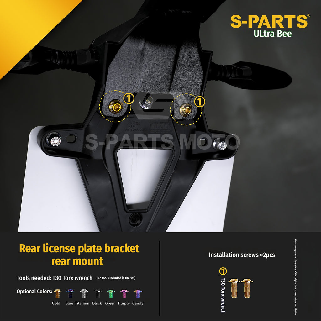 SPARTS Titanium Bolt Kit for Ultra Bee | Full Motorcycle Upgrade Set