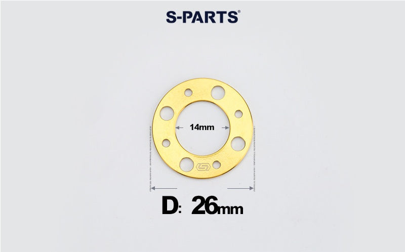S-PARTS M8 / M10 / M12 / M14 TC4 Titanium Flat Washers for E-Bikes, Motorcycles & Bicycles