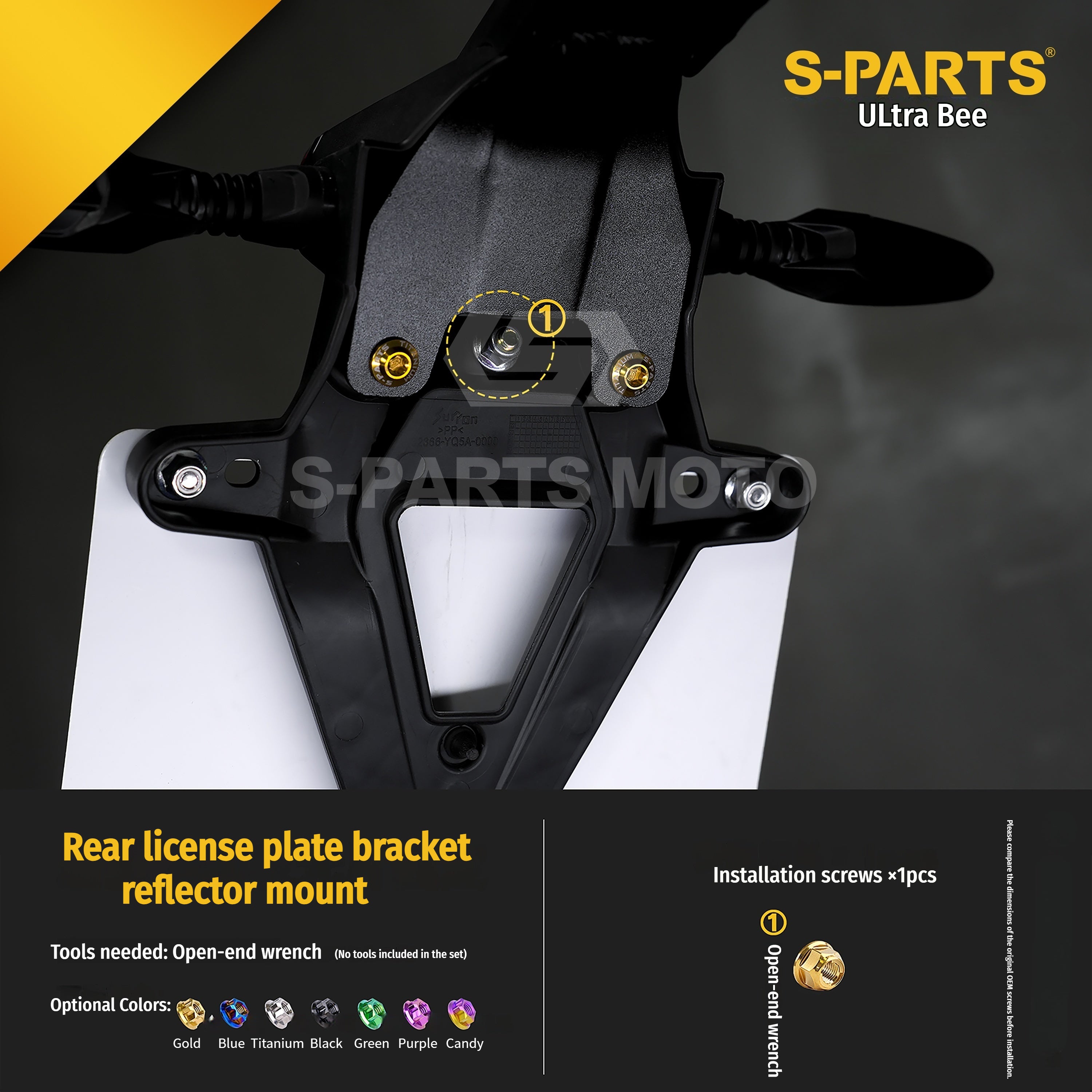 SPARTS Titanium Bolt Kit for Ultra Bee | Full Motorcycle Upgrade Set