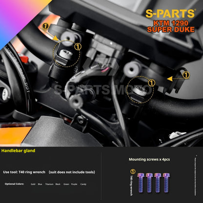 SPARTS Titanium Alloy Fasteners Compatible with KTM Super Duke 1290