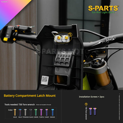 S-PARTS TC4 Titanium Full Bolt Kit for Sur-Ron Light Bee X (2025 Model)