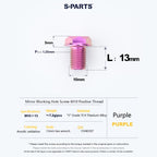 SPARTS Titanium Mirror Block-Off Bolts · M8/M10 Positive & Reverse Thread · Lightweight Motorcycle Plug Bolts