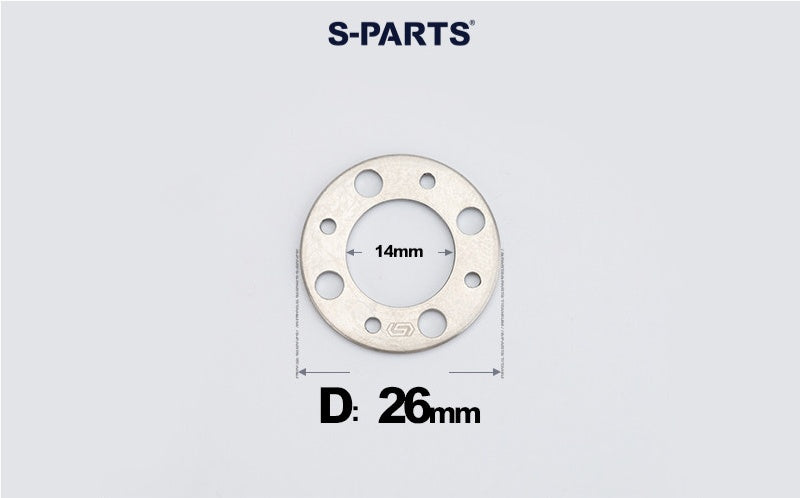 S-PARTS M8 / M10 / M12 / M14 TC4 Titanium Flat Washers for E-Bikes, Motorcycles & Bicycles