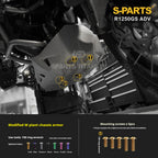 SPARTS Titanium Bolt Kit for BMW R 1250GS ADV – CNC Titanium Upgrade Kit