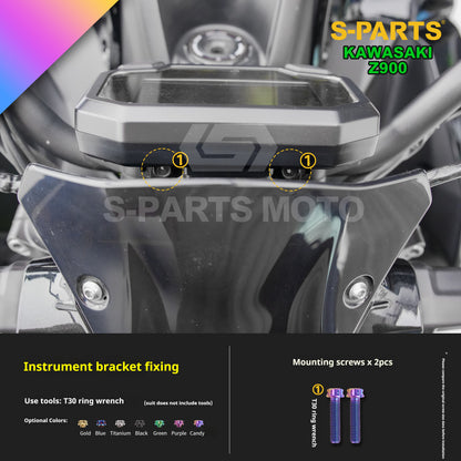SPARTS TC4 Titanium Bolt Kit for Kawasaki Z900 2021 | Motorcycle Titanium Bolt Upgrade