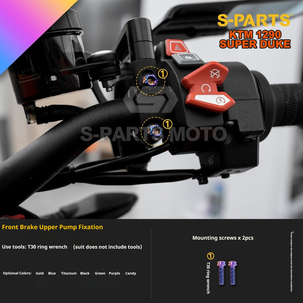 SPARTS KTM Super Duke 1290 · Full TC4 Titanium Bolt Kit｜Motorcycle Upgrade Set
