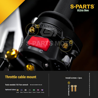 SPARTS Titanium Bolt Kit for Ultra Bee | Full Motorcycle Upgrade Set