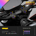 SPARTS TC4 Titanium Bolt Kit Compatible with KTM DUKE 790 – Full Motorcycle Fastener Upgrade