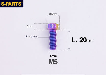 SPARTS M5 Titanium Bolt A3 Series – Motorcycle & E-Bike Upgrade Screws