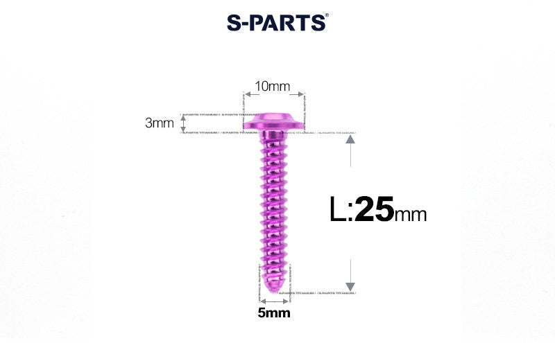 SPARTS Button Head M5×L10-35 Titanium Screws Self-Tapping Bolt