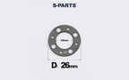S-PARTS M8 / M10 / M12 / M14 TC4 Titanium Flat Washers for E-Bikes, Motorcycles & Bicycles