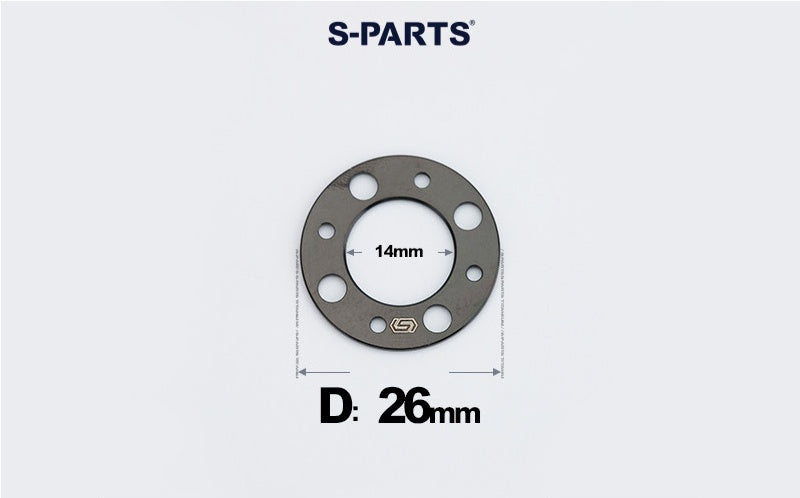 S-PARTS M8 / M10 / M12 / M14 TC4 Titanium Flat Washers for E-Bikes, Motorcycles & Bicycles