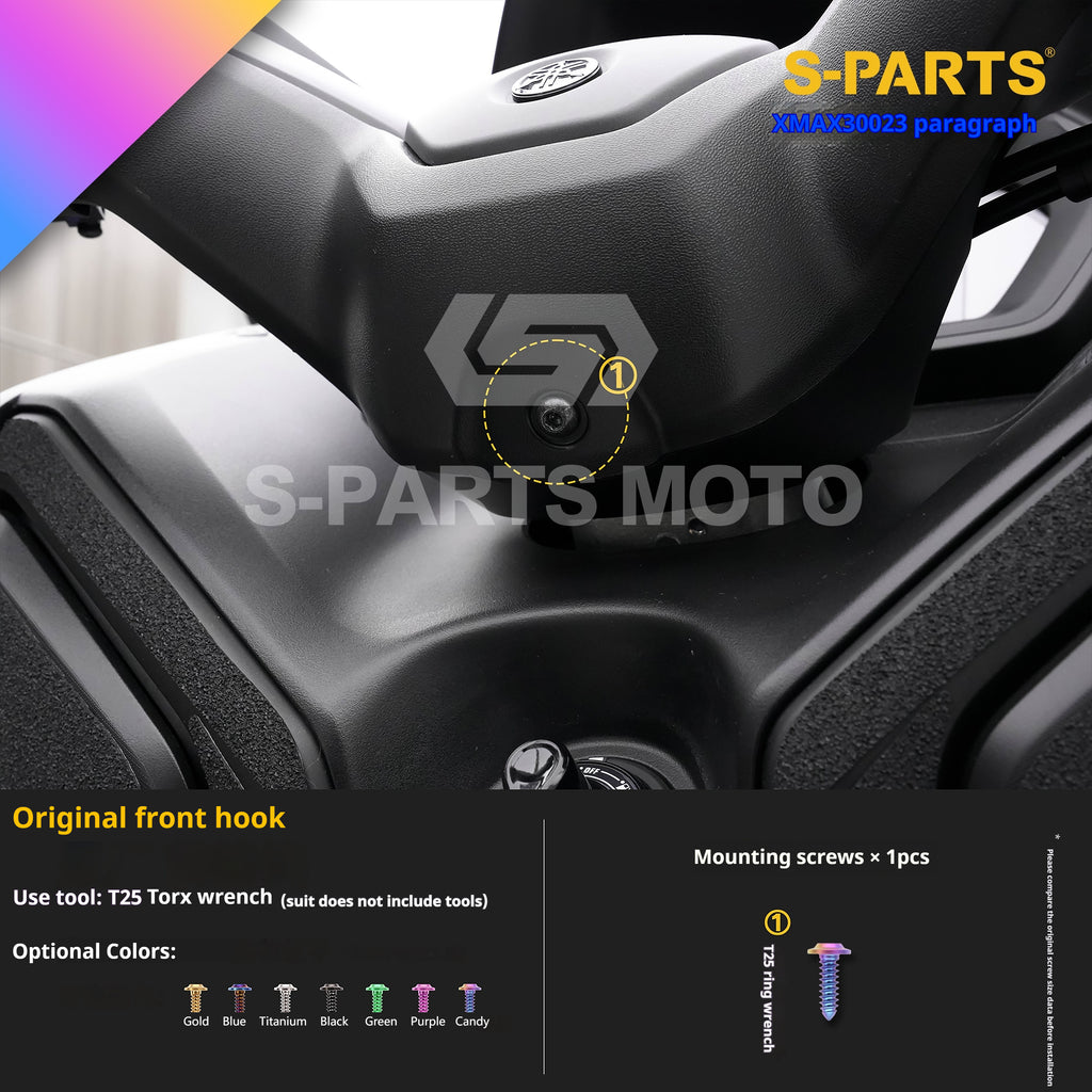 SPARTS Titanium Bolt Set for 2023 XMAX300 | Yamaha Motorcycle Titanium Bolt Upgrade