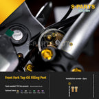 SPARTS Titanium Bolt Kit for Ultra Bee | Full Motorcycle Upgrade Set