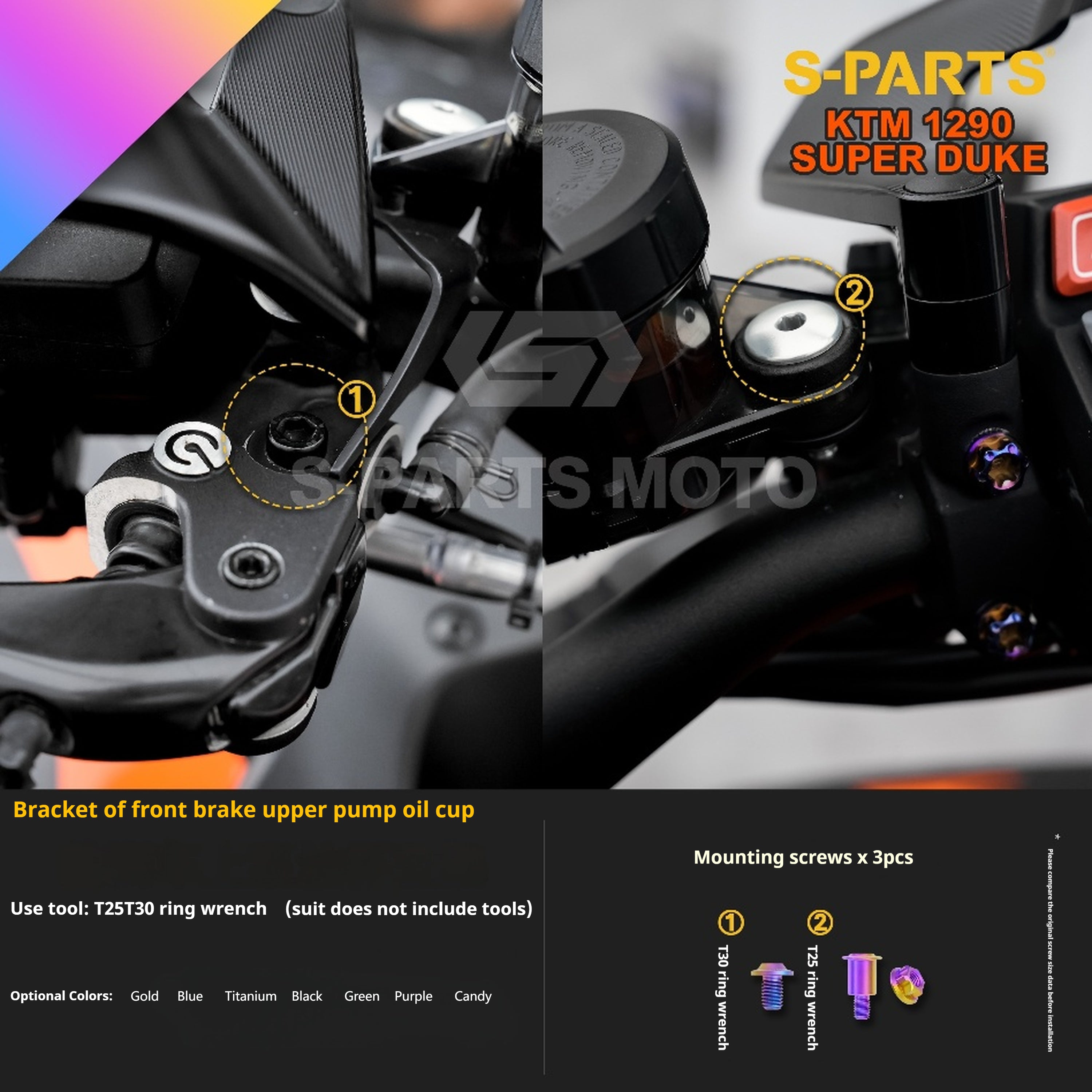 SPARTS KTM Super Duke 1290 · Full TC4 Titanium Bolt Kit｜Motorcycle Upgrade Set