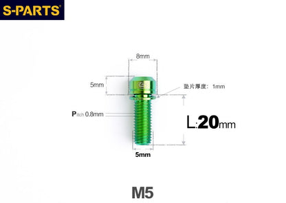 SPARTS M5 L10-50mm Titanium Alloy Screws