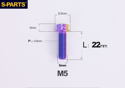 SPARTS M5 Titanium Bolt A3 Series – Motorcycle & E-Bike Upgrade Screws
