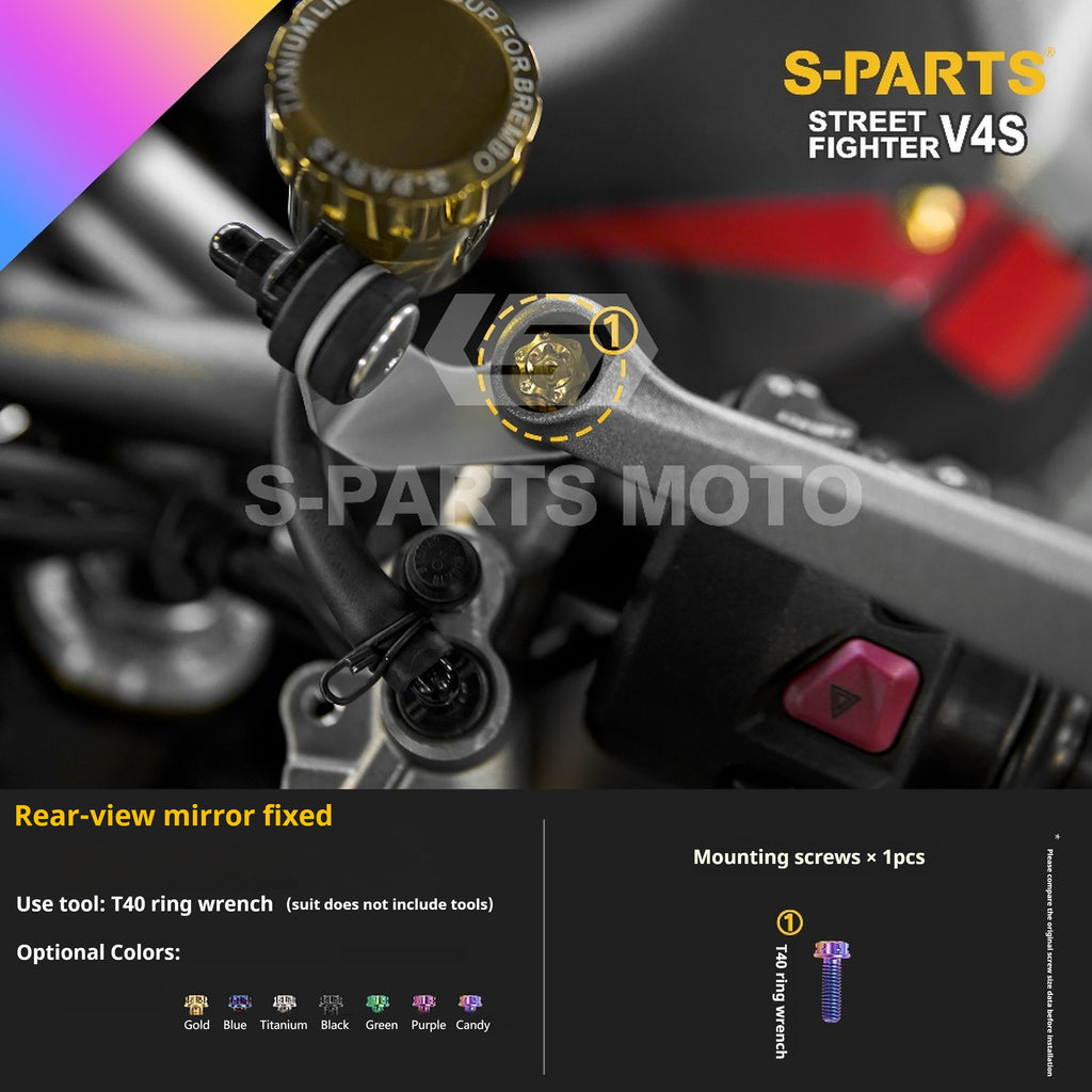 SPARTS Titanium Bolt Kit for Ducati Streetfighter V4S