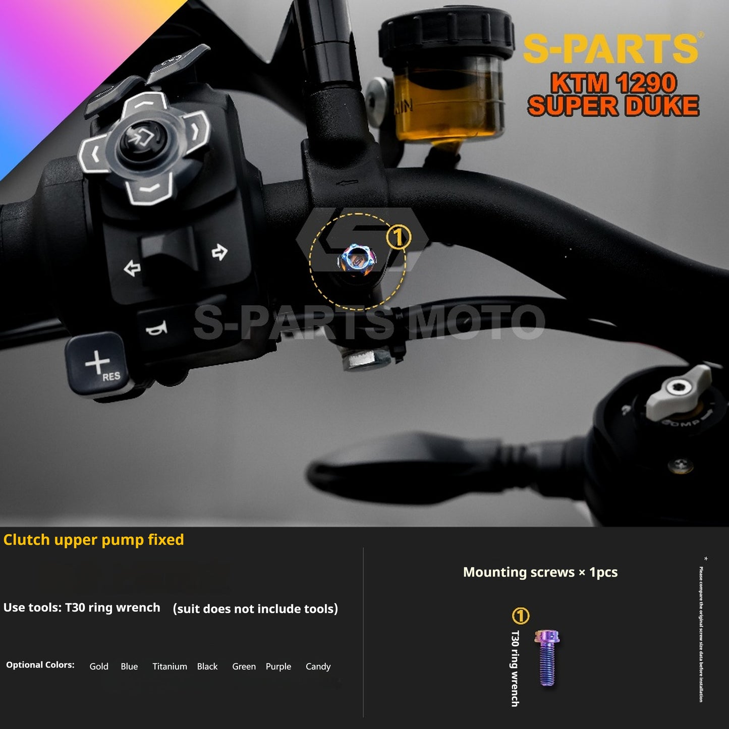 SPARTS Titanium Alloy Fasteners Compatible with KTM Super Duke 1290