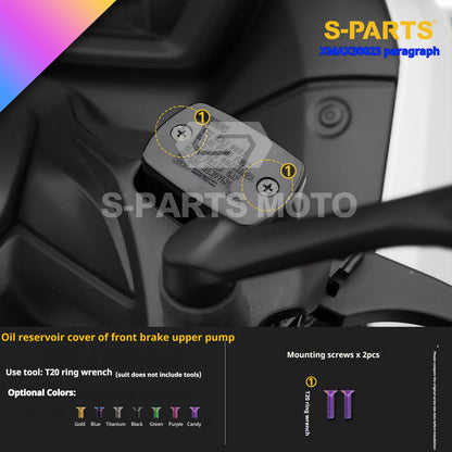 SPARTS 2023 XMAX300 Yamaha Motorcycle Modified Titanium Alloy Bolts Candy color
