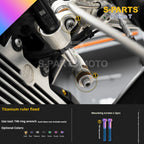 SPARTS BMW RnineT Titanium Alloy Motorcycle Bolt Upgrade Kit