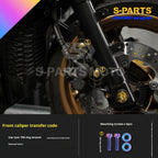 SPARTS Titanium Bolt Kit for 2021 Yamaha XMAX 300 Motorcycle Upgrade