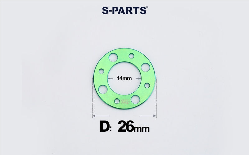 S-PARTS M8 / M10 / M12 / M14 TC4 Titanium Flat Washers for E-Bikes, Motorcycles & Bicycles