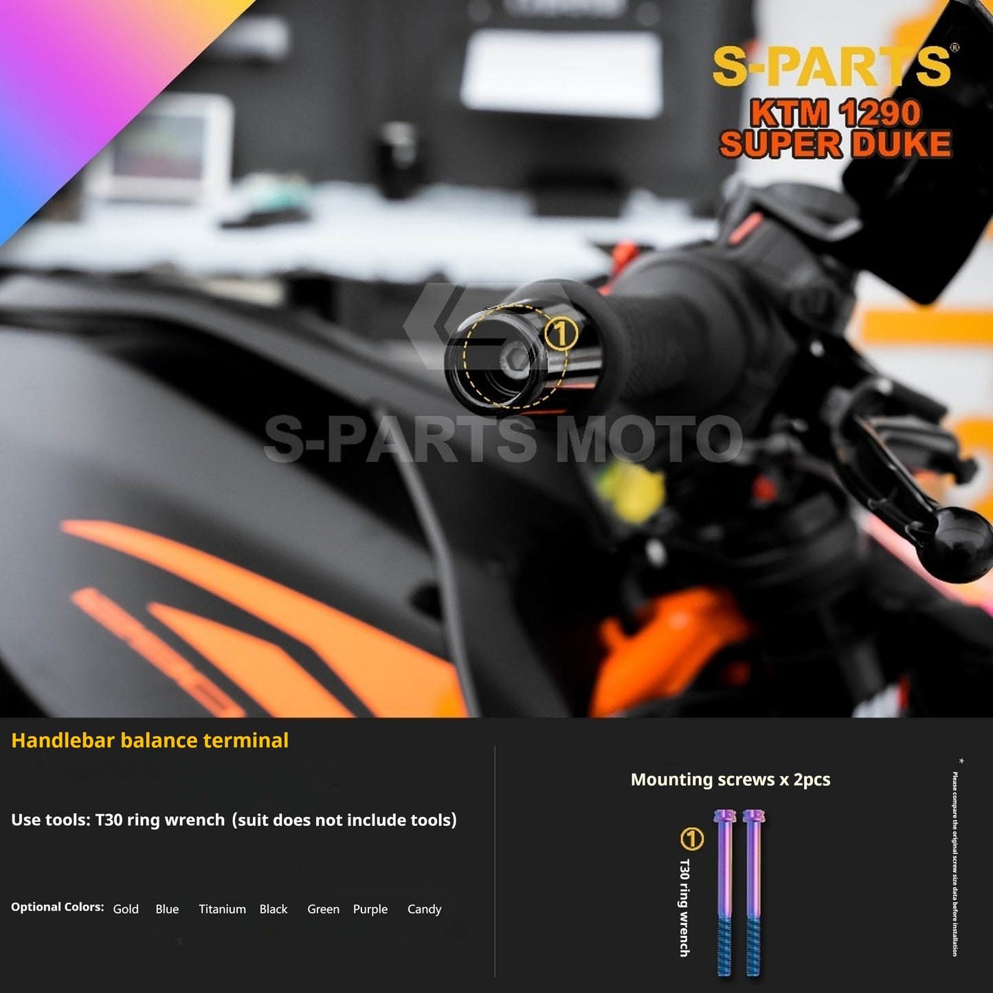 SPARTS Titanium Alloy Fasteners Compatible with KTM Super Duke 1290