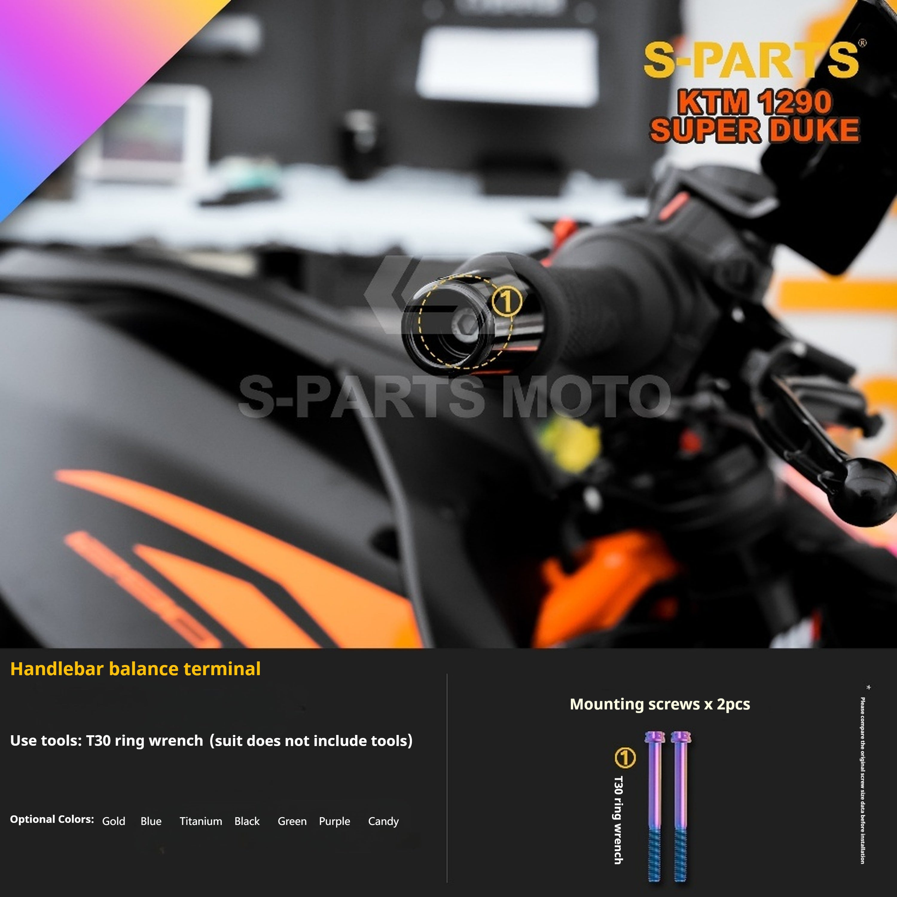 SPARTS KTM Super Duke 1290 · Full TC4 Titanium Bolt Kit｜Motorcycle Upgrade Set