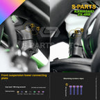 SPARTS TC4 Titanium Bolt Kit for Kawasaki ZX-4RR | Motorcycle Titanium Bolt Upgrade