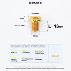 S-PARTS TC4 Titanium Mirror Plug Bolt M8 M10 RH/LH for Motorcycle