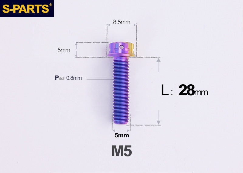 SPARTS M5 Titanium Bolt A3 Series – Motorcycle & E-Bike Upgrade Screws