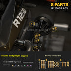SPARTS Titanium Bolt Kit for BMW R 1250GS ADV – CNC Titanium Upgrade Kit