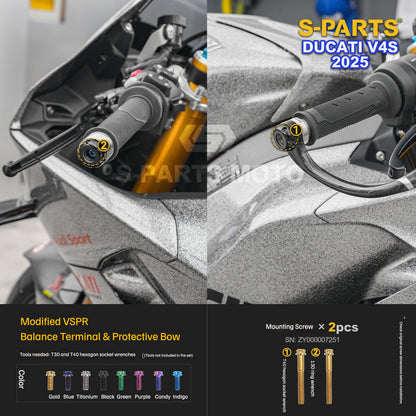 S-PARTS Titanium  Fastener Kit  Bodywork/Subframe and Exhaust for Ducati Panigale V4 S 2025