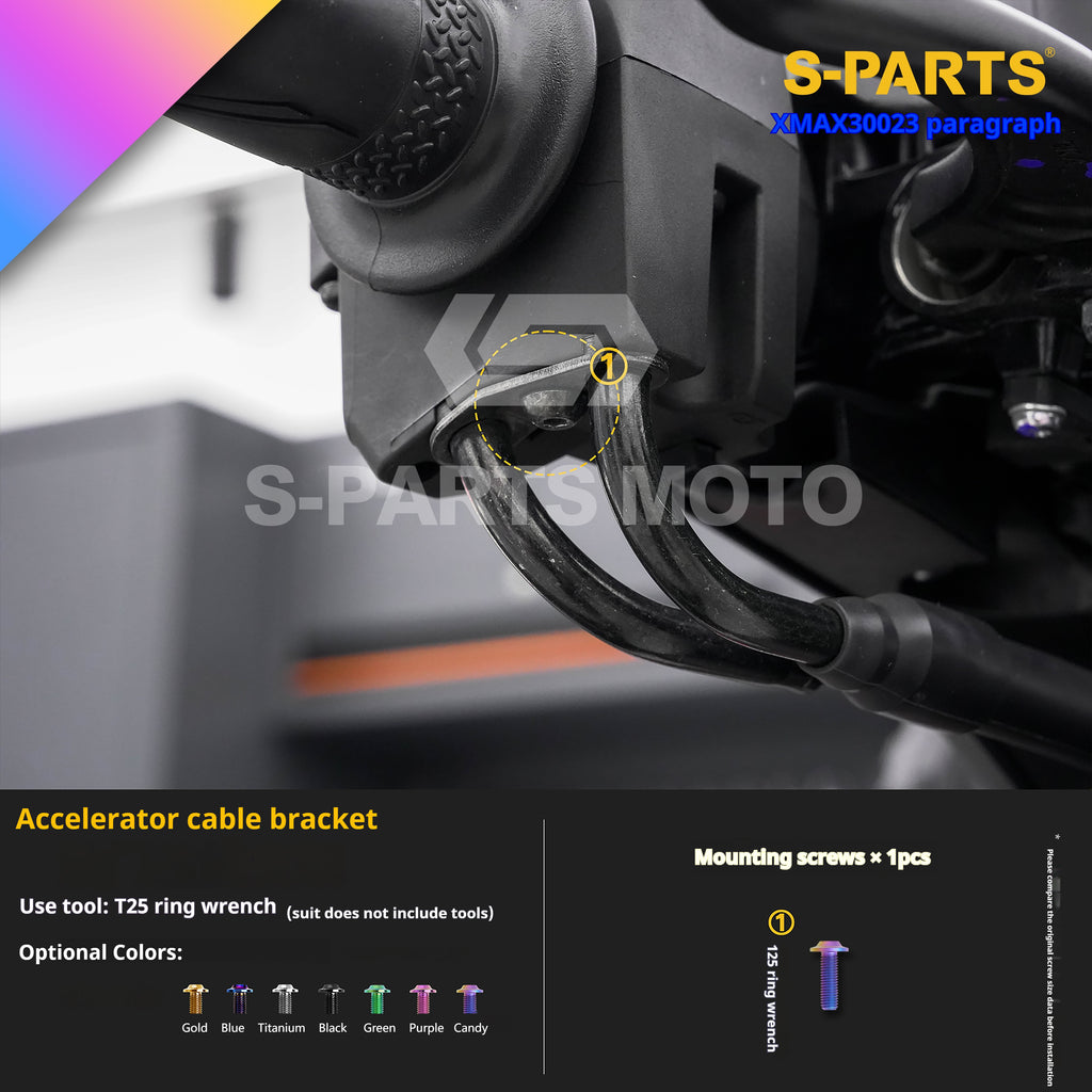 SPARTS Titanium Bolt Set for 2023 XMAX300 | Yamaha Motorcycle Titanium Bolt Upgrade