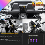 SPARTS TC4 Titanium Bolt Kit Compatible with KTM DUKE 790 – Full Motorcycle Fastener Upgrade