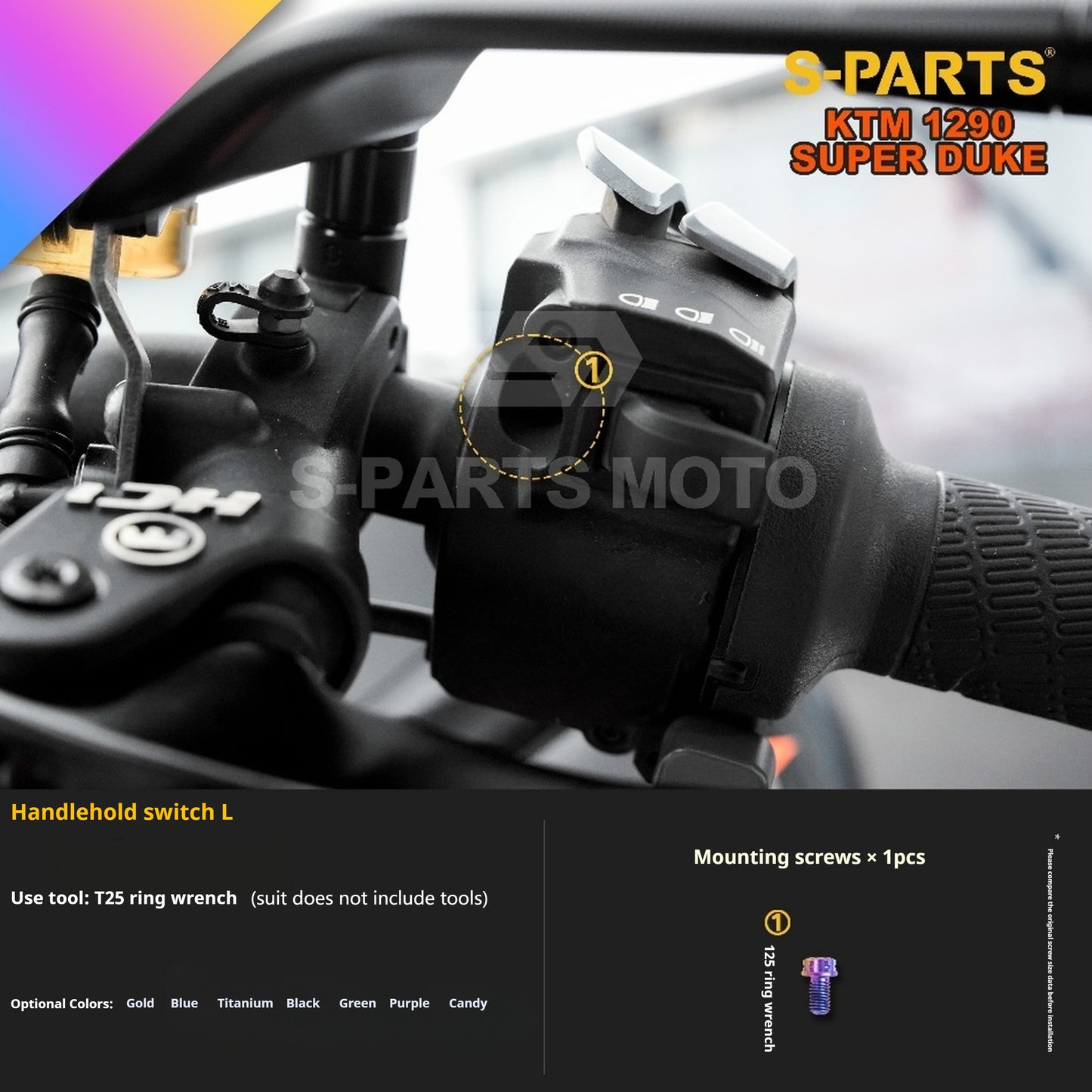SPARTS Titanium Alloy Fasteners Compatible with KTM Super Duke 1290