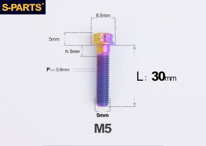 SPARTS M5 Titanium Bolt A3 Series – Motorcycle & E-Bike Upgrade Screws