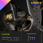 SPARTS Titanium Bolt Kit for 2021 Yamaha XMAX 300 Motorcycle Upgrade