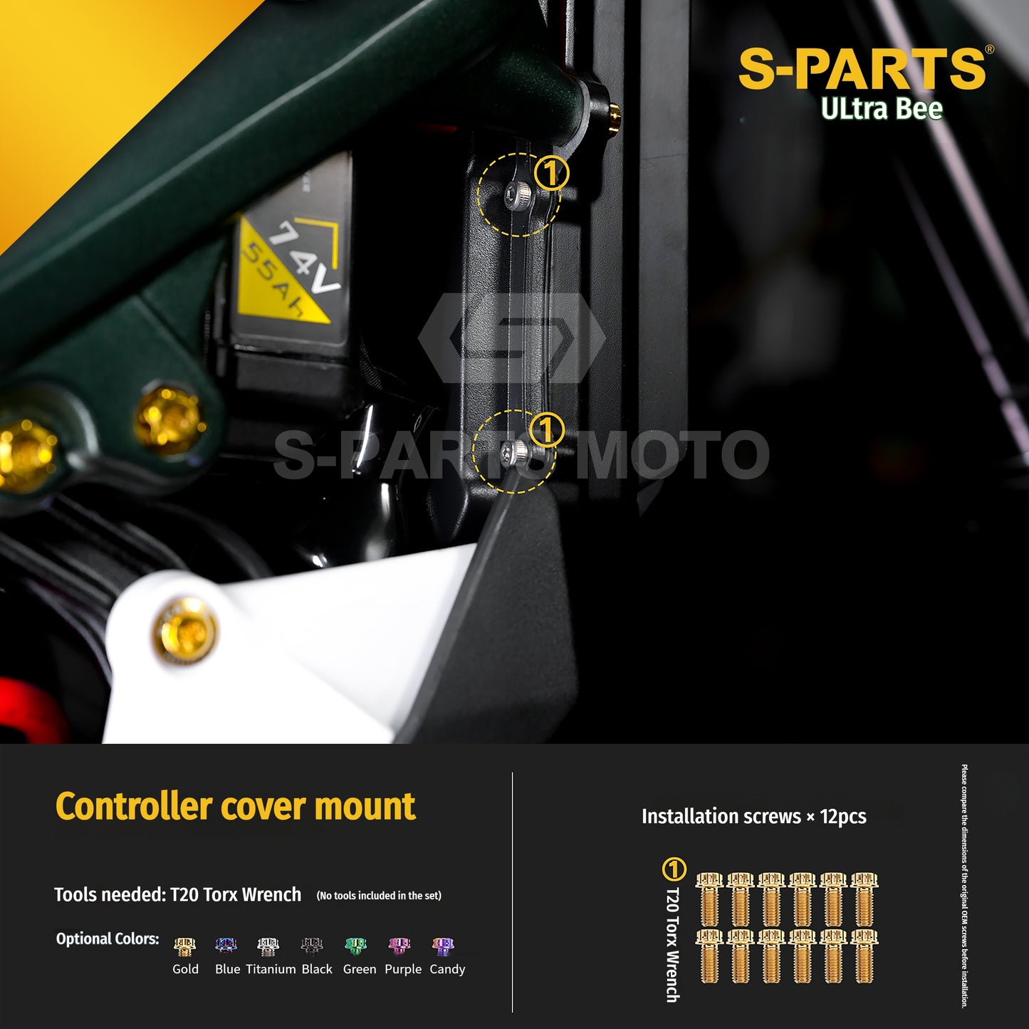 SPARTS Titanium Bolt Kit for Ultra Bee | Full Motorcycle Upgrade Set