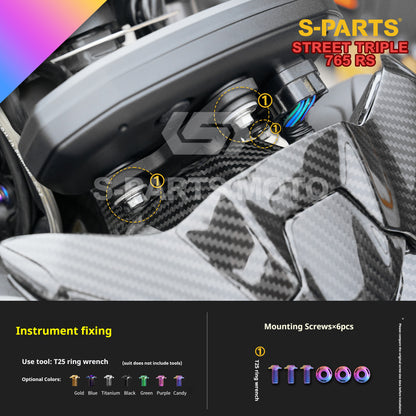 SPARTS Titanium Alloy Bolts Candy Color for Triumph 765 Street Triple RS Motorcycle Modification